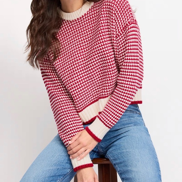 Madewell Sweaters - MADEWELL XS Textured-Stitch Crewneck Sweater in 100% Cotton NY459
